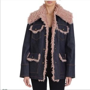 Nordstrom Avec Les Filles • Denim Faux Trucker Jacket